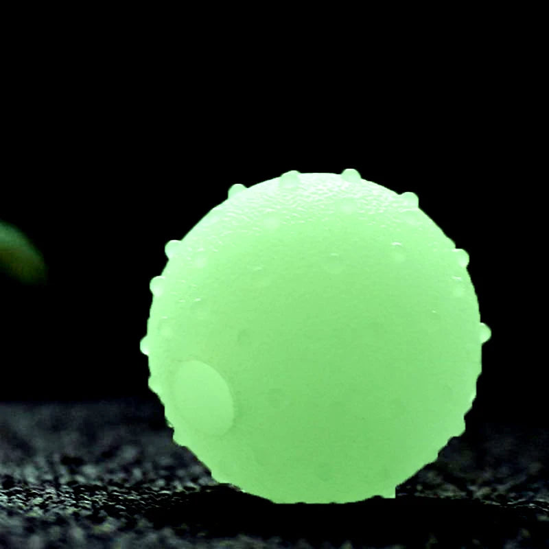 Pet Dog Toy Night Glowing Ball Pure Natural Rubber Leakage Food Toys for Large Dogs Puppy Non-slip Luminous