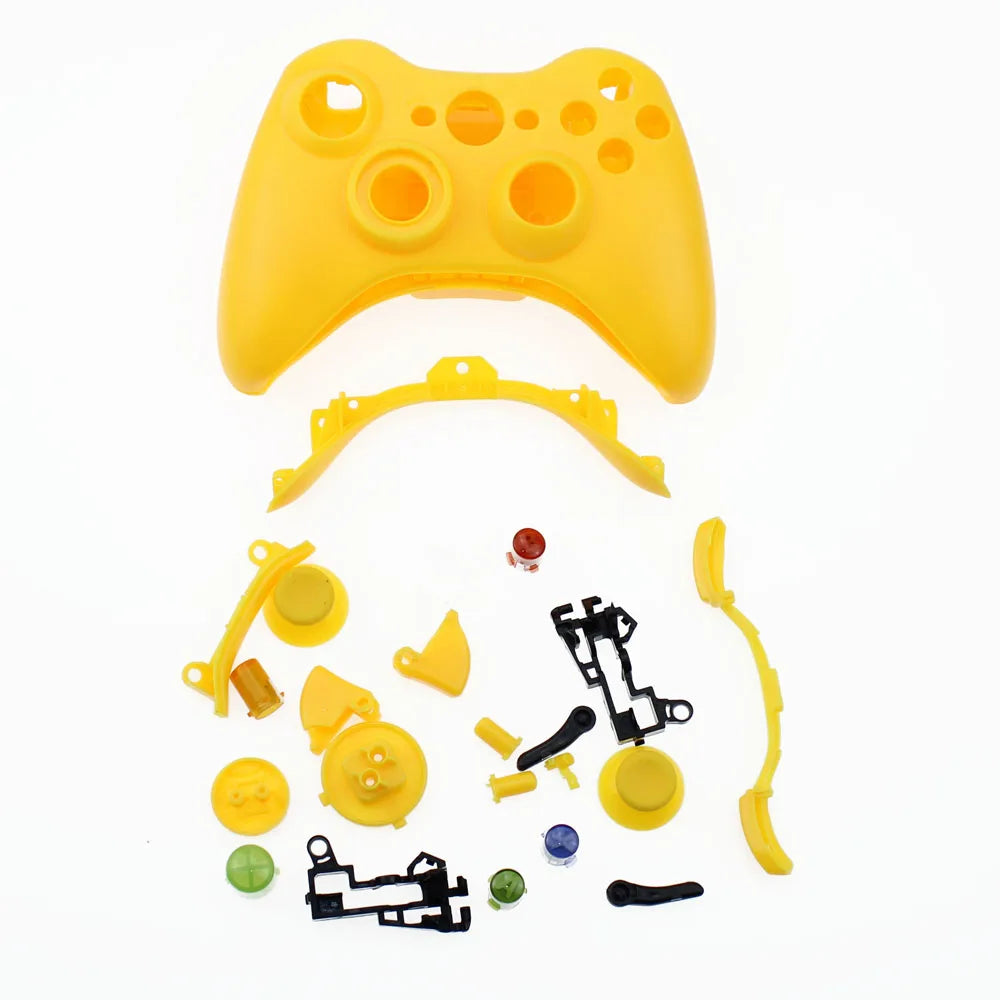 1 Set Portable Wireless Bluetooth Gamepad Remote Controller Full Housing Shell + Buttons For XBOX 360 Black