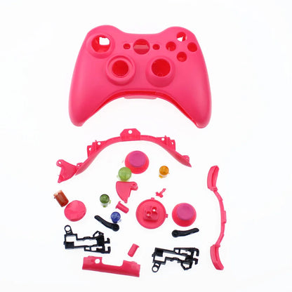 1 Set Portable Wireless Bluetooth Gamepad Remote Controller Full Housing Shell + Buttons For XBOX 360 Black