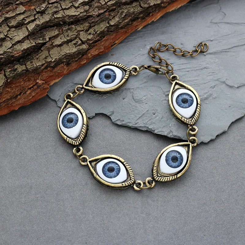 Vintage Gothic Demon Eyes Bracelet Femme Punk Evil Eye Bracelets For Women Metal Jewelry Drop Shipping Pulseras Mujer Moda 2020