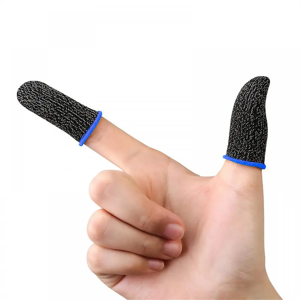 1~10PCS Pair For PUBG Gaming Finger Sleeve Breathable Fingertips Sweatproof Anti-slip Fingertip Cover Thumb Gloves For Mobile