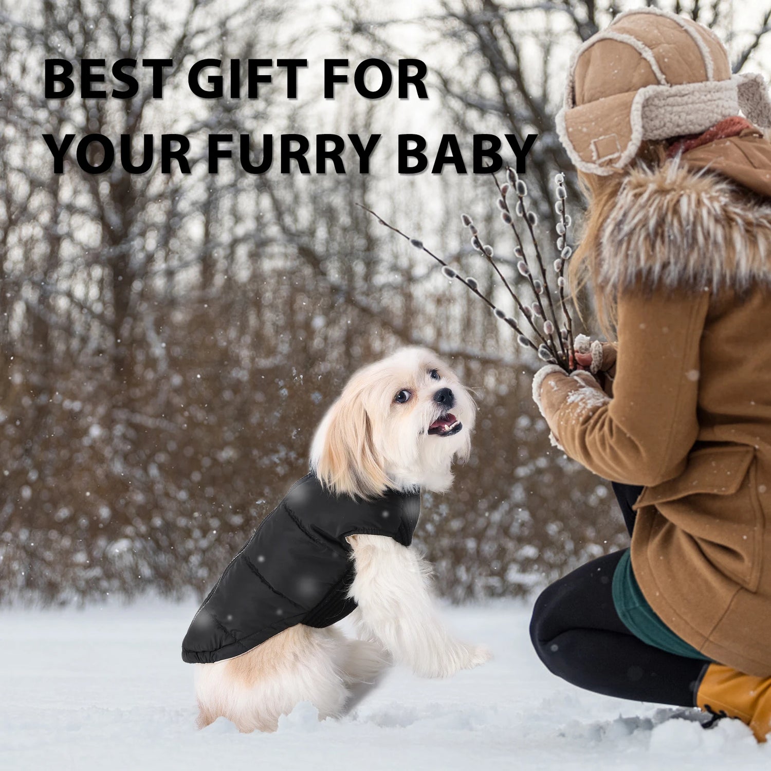 Dog Cold-weather Coat Winter Pet Dog Coat Pet Dog Jacket With Zipper For Small Large Dogs Cats Windproof