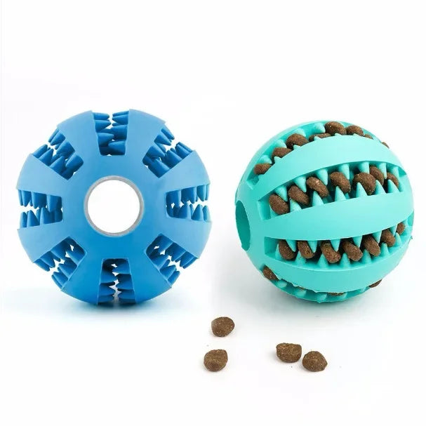 Silicone  Dog Toys Stretch Rubber Leaking Ball Funny Interactive Pet Tooth Cleaning Balls Bite Resistant Chew Toys