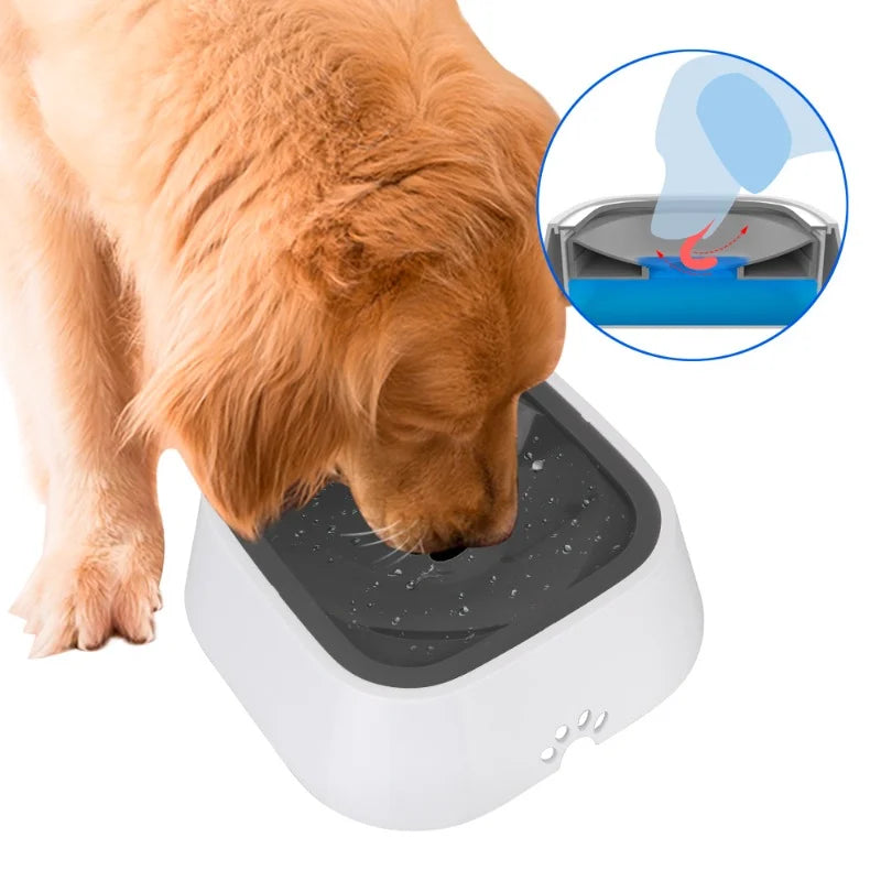 Dog Drinking Water Bowl Carried Floating Non-Wetting Mouth Dog Bowl Without Spill Drinking Pet ABS Drinking Bowl Pet Supplies