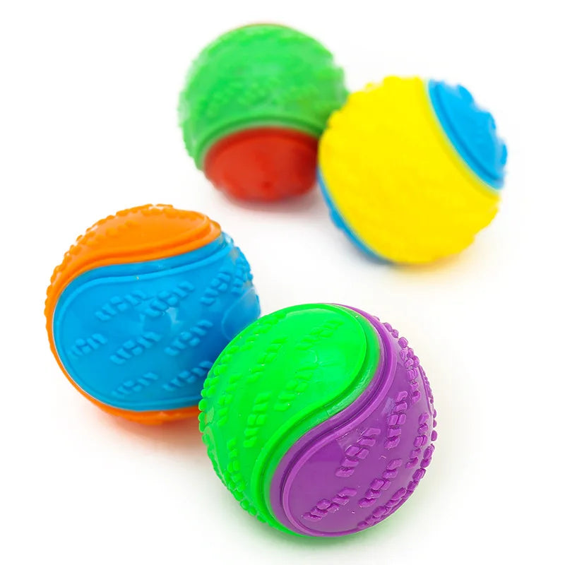 Rubber Elastic Ball Puppy Funny Dog Toys Durable Floatable Squeaking Bite Resistant Dog Toys Teeth Cleaning Toy Pet Products