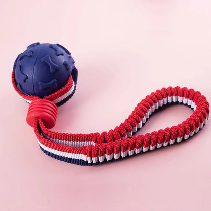 Bite Resistant Dogs Chewing Toys Pet Interactive Training Rope Knot Balls Puppy Tooth Cleaning Molar Ball with String Dog Toy