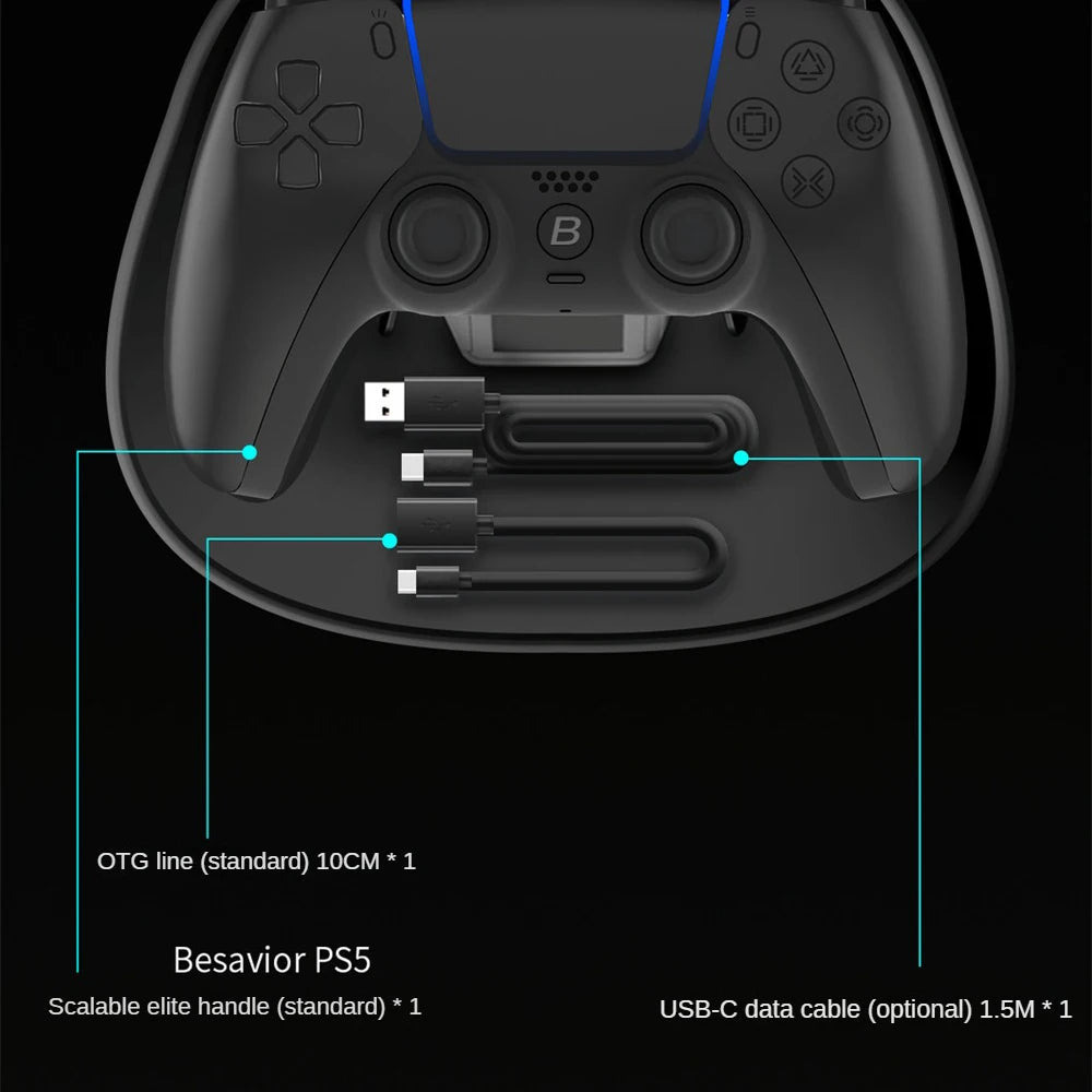 Ps5 Elite Controller Wear-resistant Anti-fall Enhance Performance Water Proof Precise Control Game Component Gamepad Sensitive