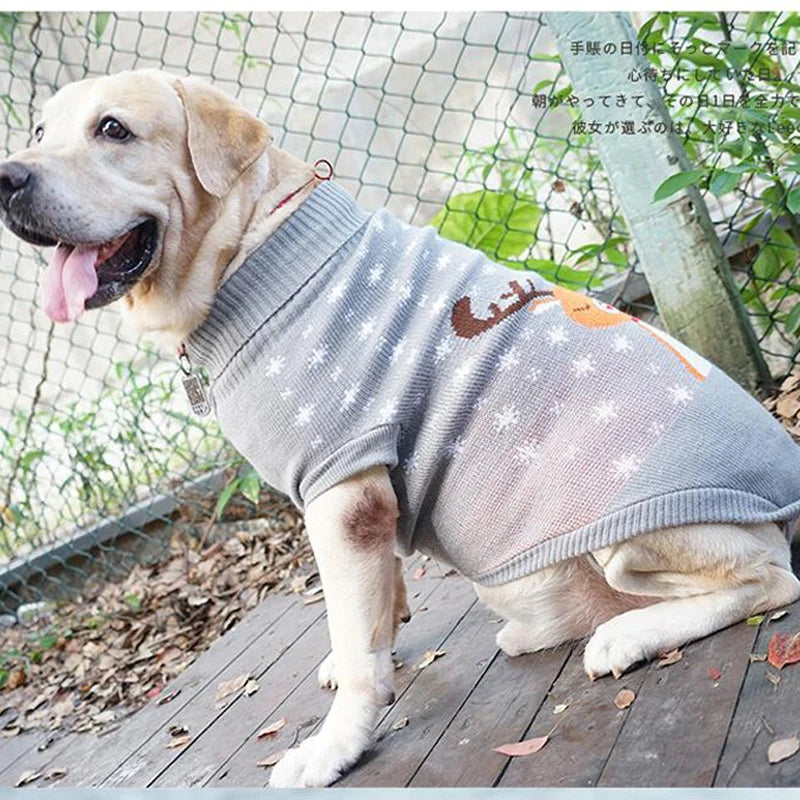 Dog Sweater,Knit Big Dog Sweater Christmas,Pet Turtleneck Doggy Sweatshirt for Extra Large Dogs boy Girl,Large Size Dog Cold