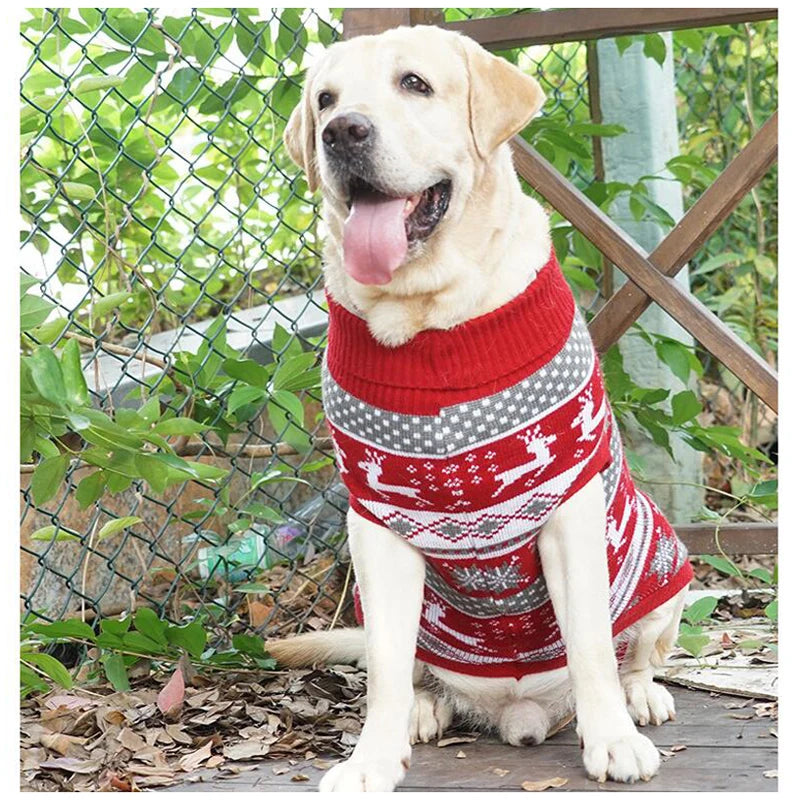 Dog Sweater,Knit Big Dog Sweater Christmas,Pet Turtleneck Doggy Sweatshirt for Extra Large Dogs boy Girl,Large Size Dog Cold