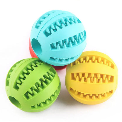 Silicone  Dog Toys Stretch Rubber Leaking Ball Funny Interactive Pet Tooth Cleaning Balls Bite Resistant Chew Toys